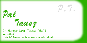 pal tausz business card